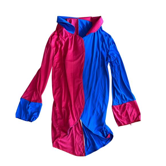 HauntLook Creepy Clown Halloween Costume Red Blue Yellow Unisex Medium New - Picture 10 of 12